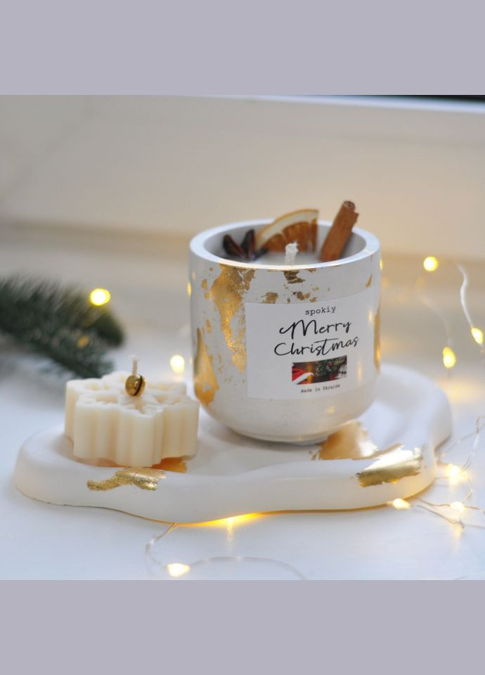 Новорічний набір свічок із соєвого воску «Cosiness» SP2400 ручна робота Spokiy (315482805)