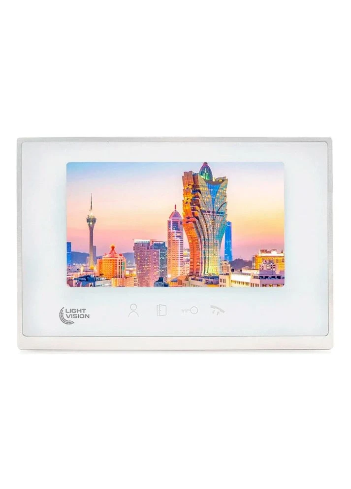 Відеодомофон 7” MACAO FHD White (82-00202) Light Vision (322842522)