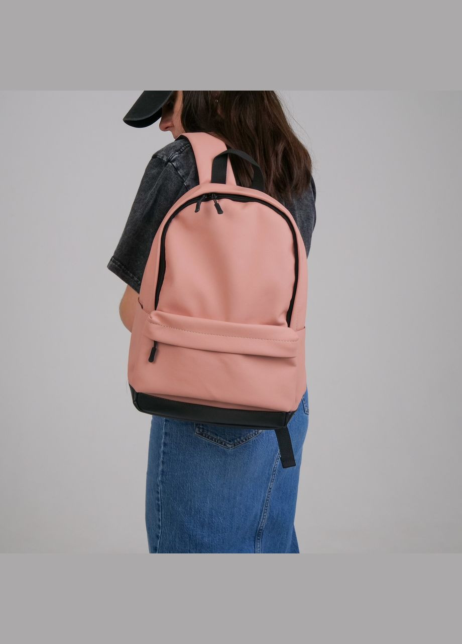 Жіночий рюкзак міський універсальний спортивний для подорожей City mini в екошкірі, рожевий колір ToBeYou citymini (293247102)