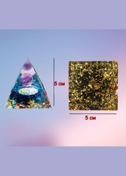 Органітова енергетична піраміда з натуральним аметистом природним кристалами статуеткою Будди Рейкі Чакра Медитація No Brand (292260690)