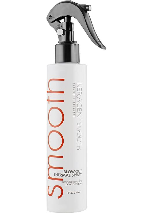 Незмивний спрей-кондиціонер для волосся "Експрес кератин" Smooth Blow Out Thermal Spray 240ml (172121-88677) Organic Keragen (368650110)