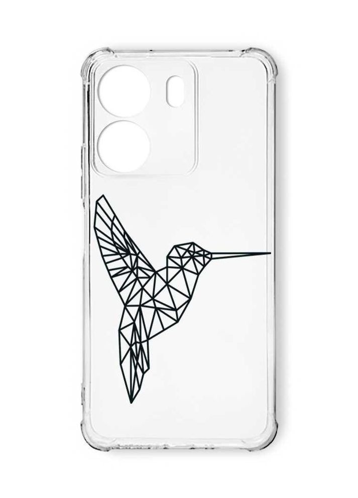 Чехол с утолщёнными углами на Xiaomi Redmi 13C:: Колибри (принт 122) Creative (355395293)