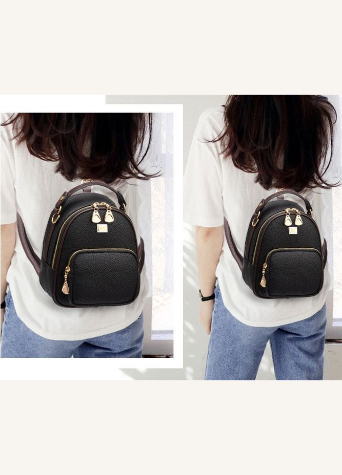 Модный женский мини рюкзак черный (без брилка)(BRT) Brettani (362475478)