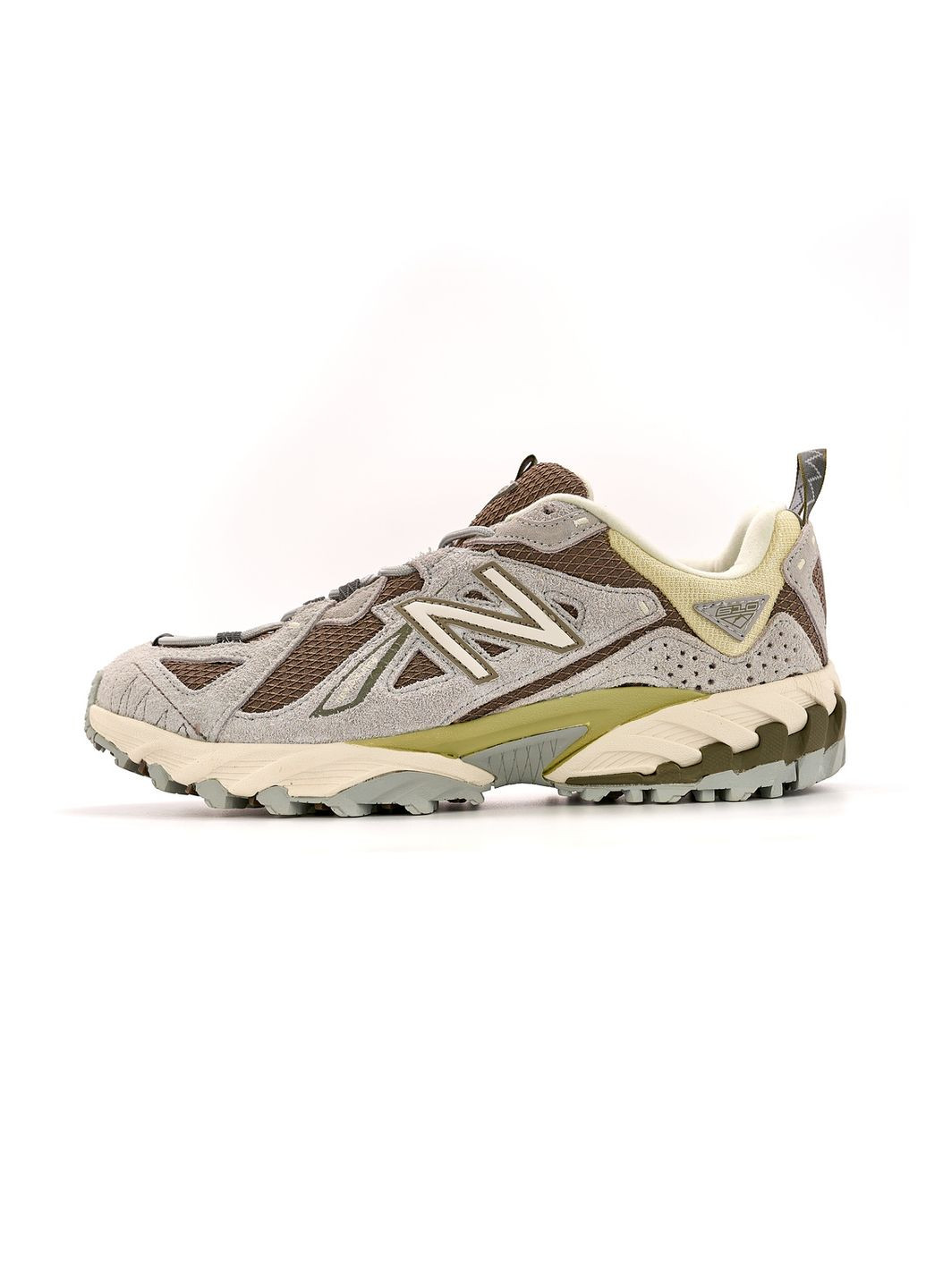 Коричневые летние кроссовки new balance No Brand 610 Beige Cream