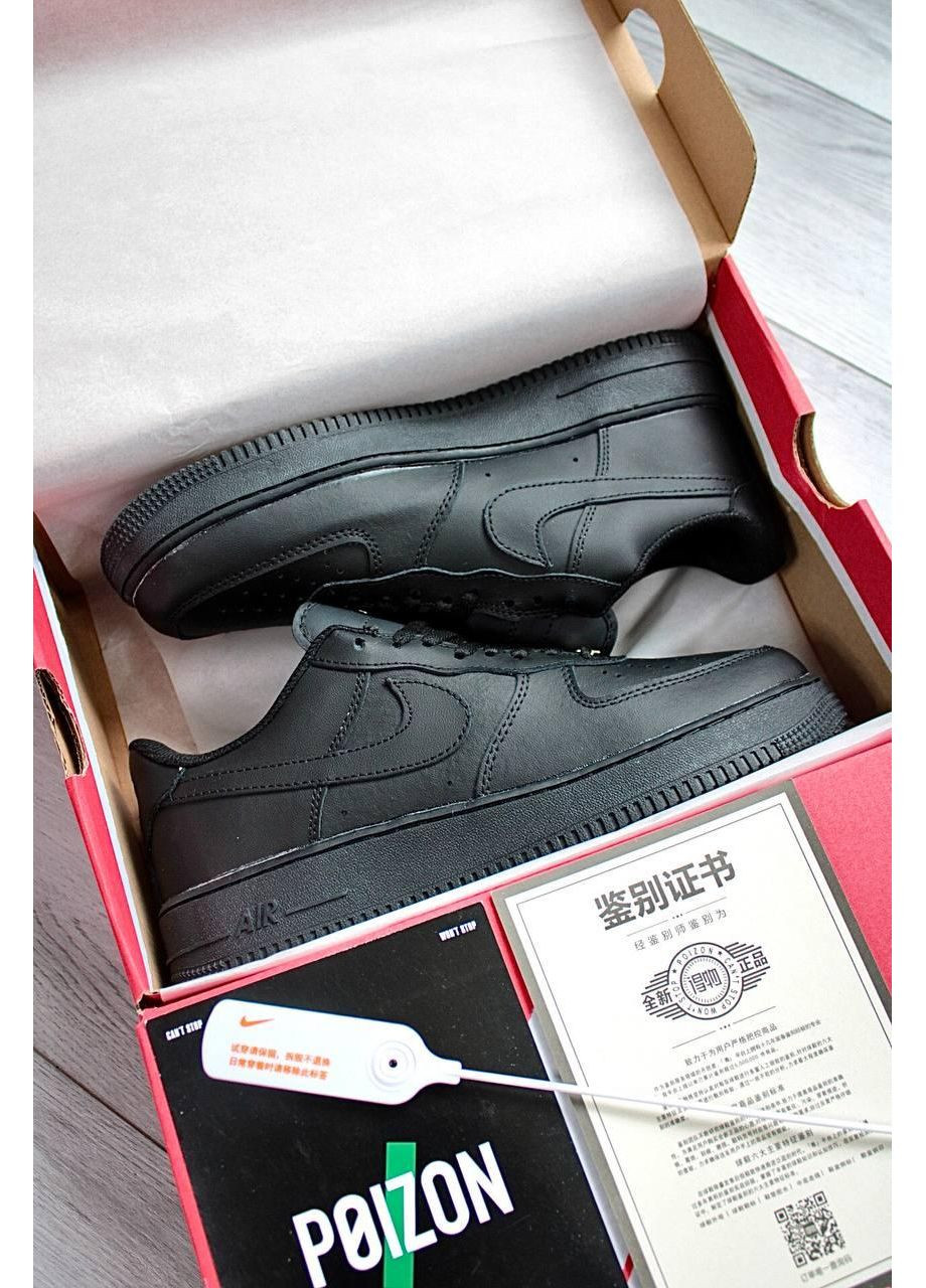 Чорні Осінні кросівки чоловічі Nike Air Force 1 Low 07 Premium Black CW2288