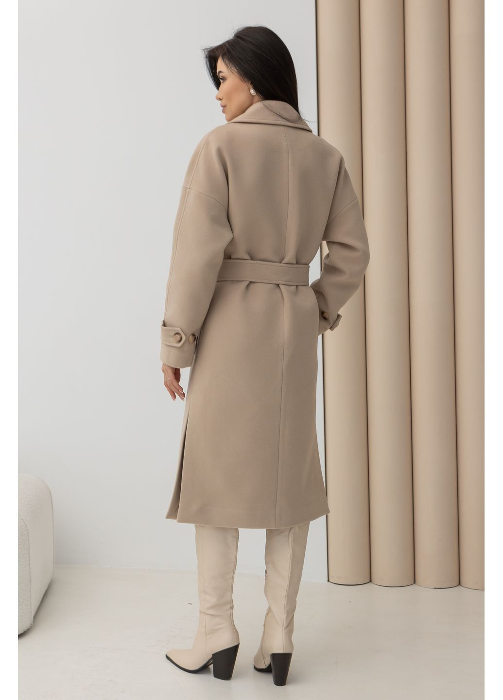 Песочное зимнее Пальто зимнее S06 CHICLY