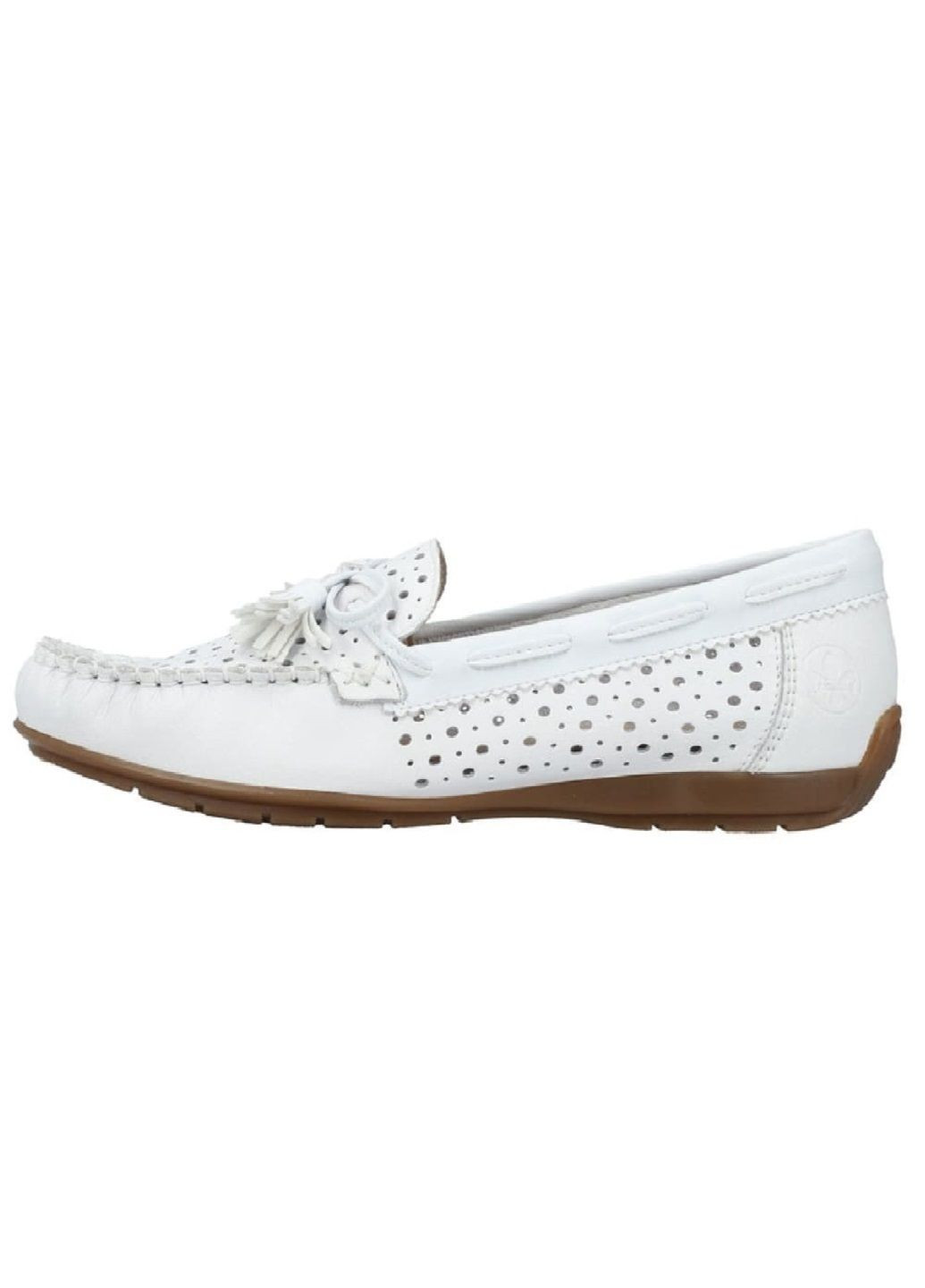 Белые мокасины Rieker