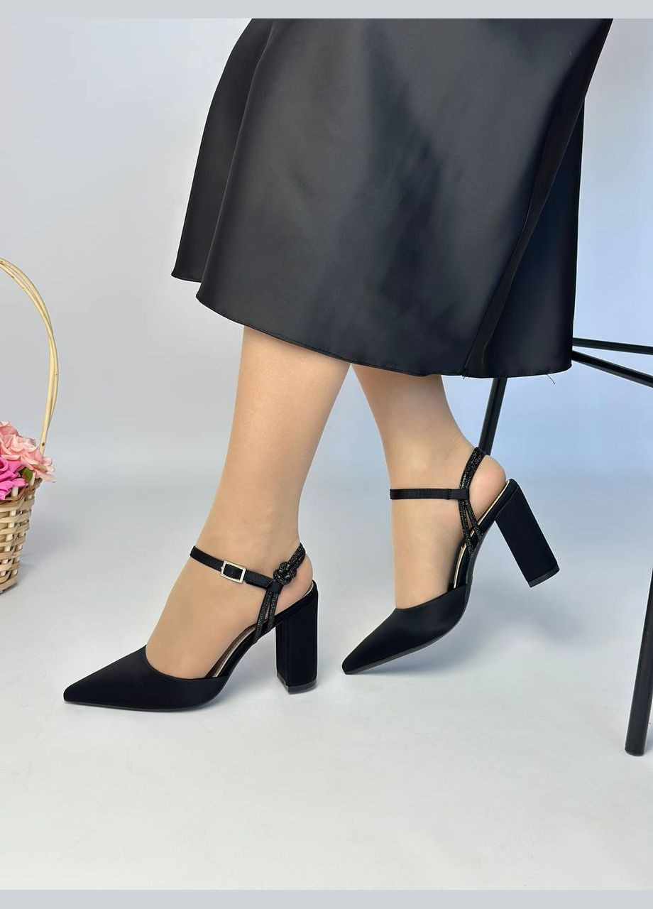 No Brand Стильные женские туфли черный з текстиль, — всесезон (340306283)