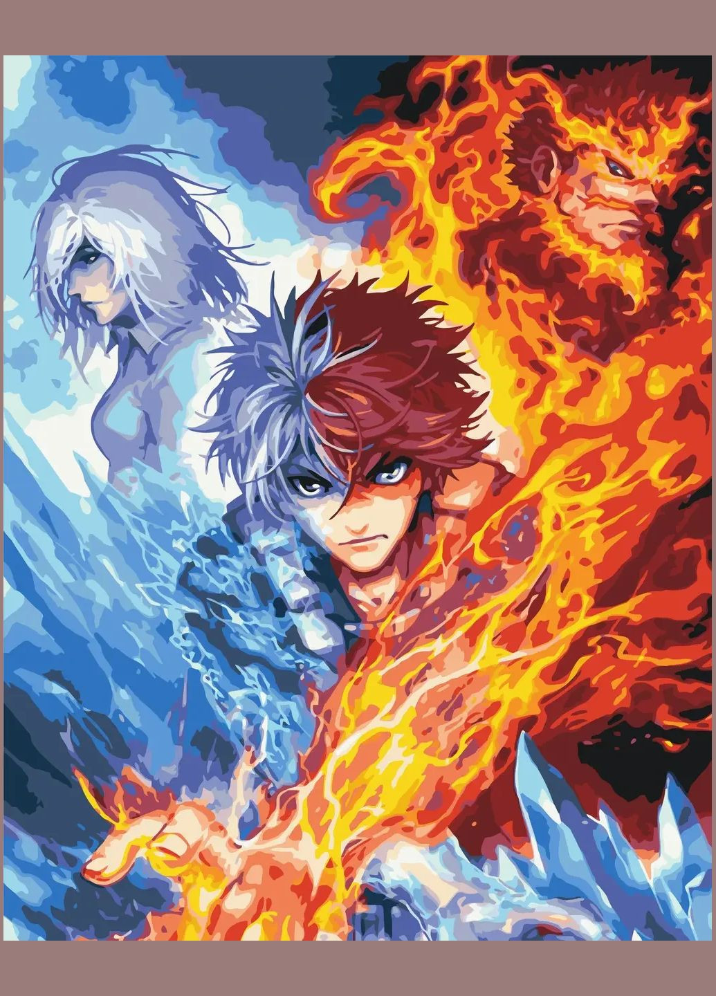 Картина за номерами Моя геройська академія Шото Тодорокі Розфарбування по номерах аніме картини за номерами 40х50 LW30630 Origami (322073516)