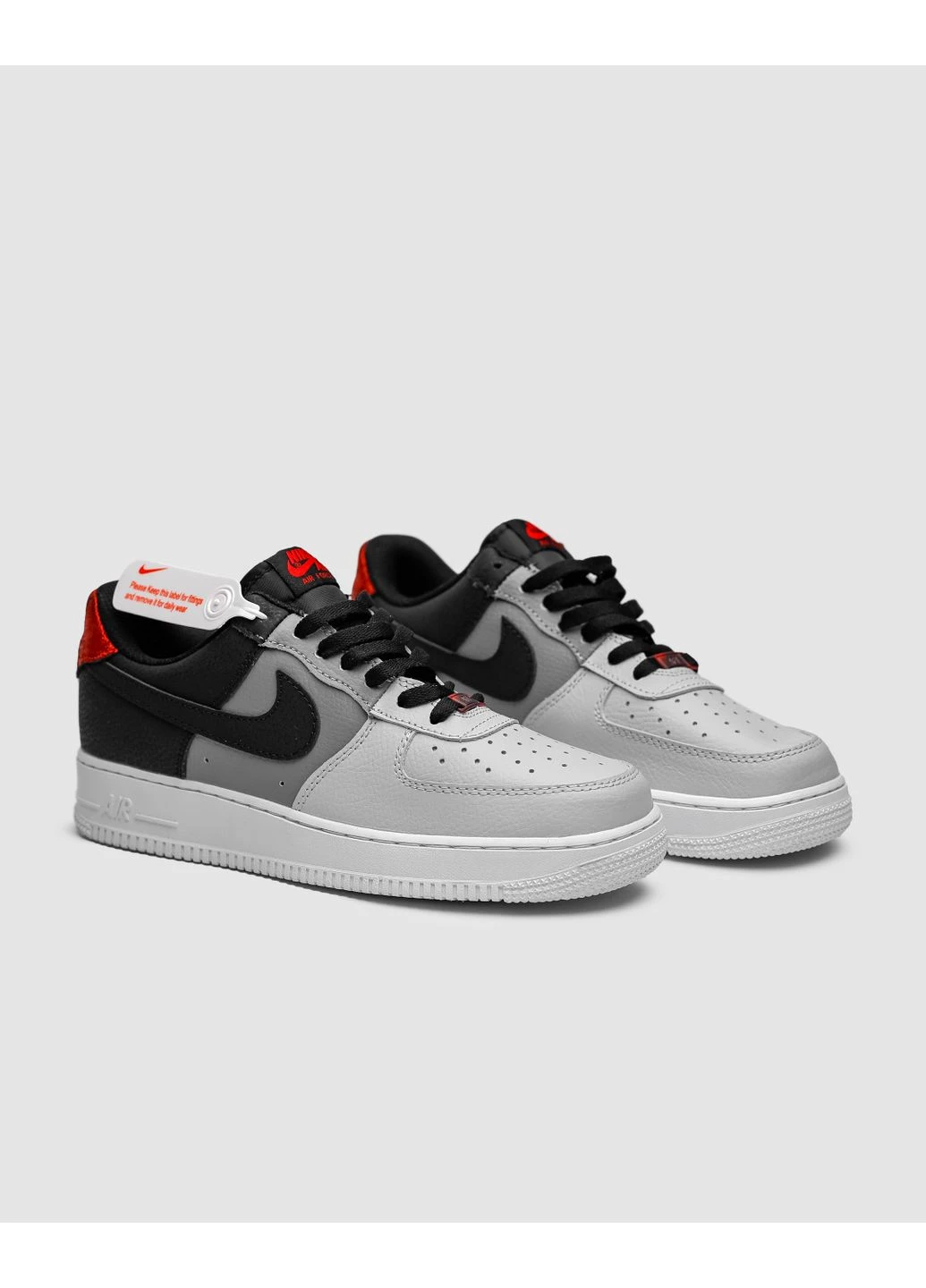 Чорні літні кросівки nike air force 1 low black smoke grey найк аір форс 1 No Brand