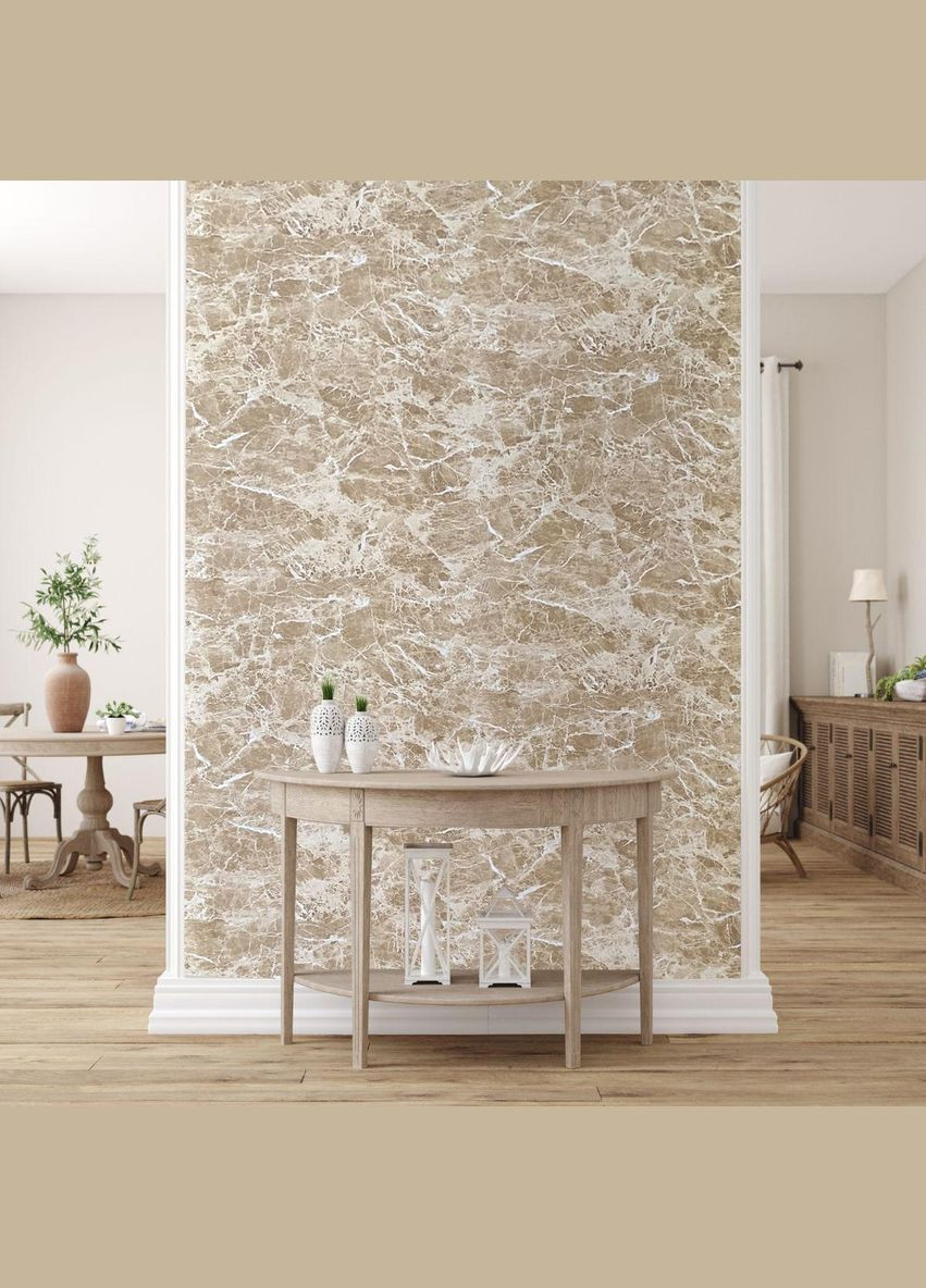 Настенная ПВХ плита кремовый мрамор 1,22х2,44мх3мм Sticker Wall (301873113)