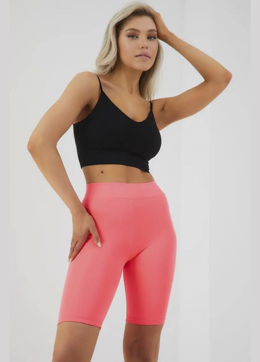 Велосипедки жіночі малинового кольору Let's Shop (301196852)