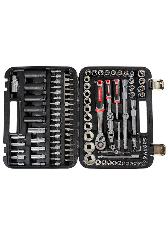 Набір головок торцевих 1/4″ та 1/2″ 111 предметів Master Impact + Superlock Vitals (393940153)