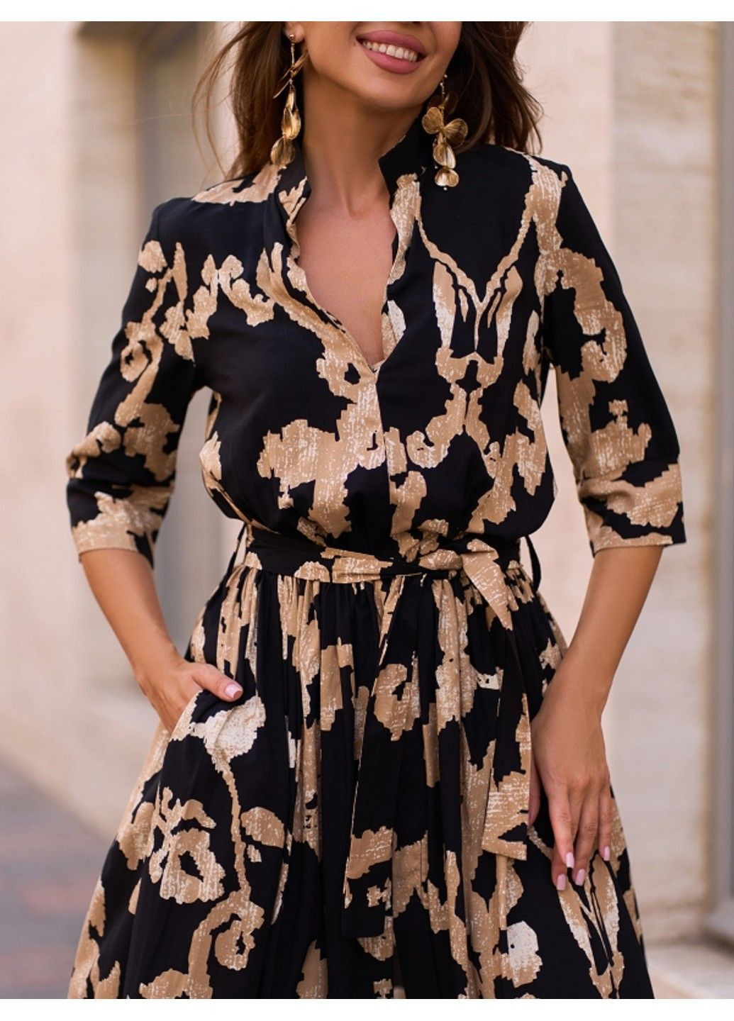 Черное повседневный платье issa pus 15242 3 черный ISSA PLUS