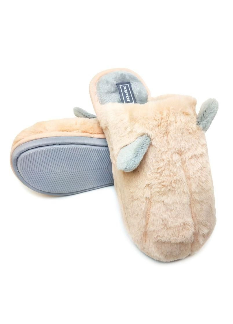 Персиковые домашние тапочки женские персиковые 3483 Jomix