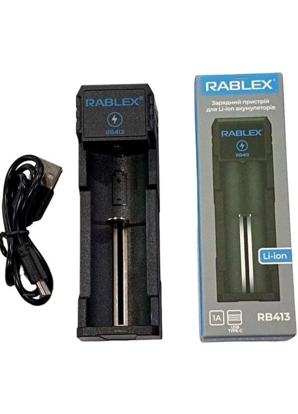Зарядное устройство RB 413 USB Type-C 1A для аккумуляторов Li-Ion Rablex (321973829)