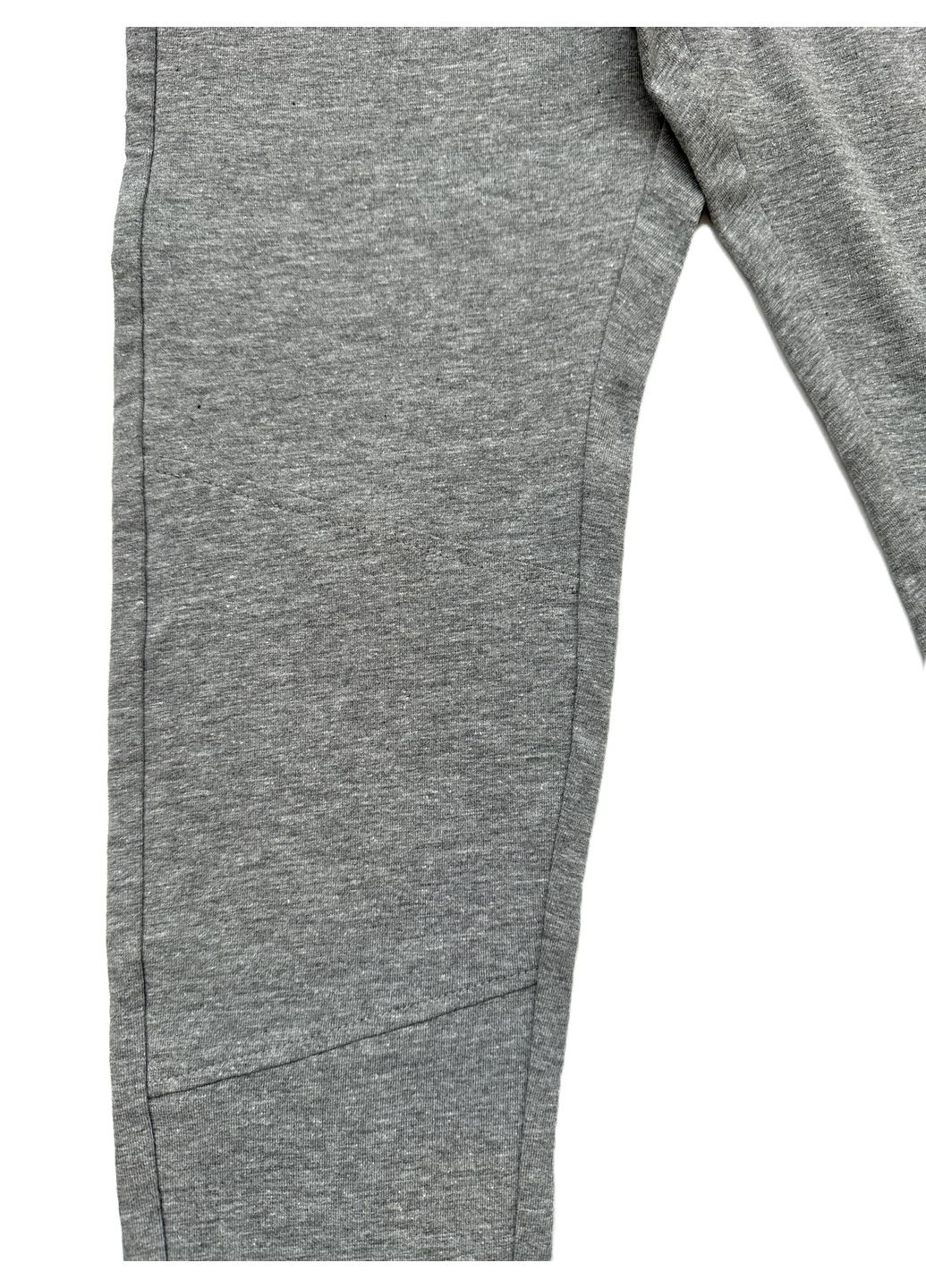 Серые демисезонные леггинсы 2000-635 базовые серые со швами на коленях OVS