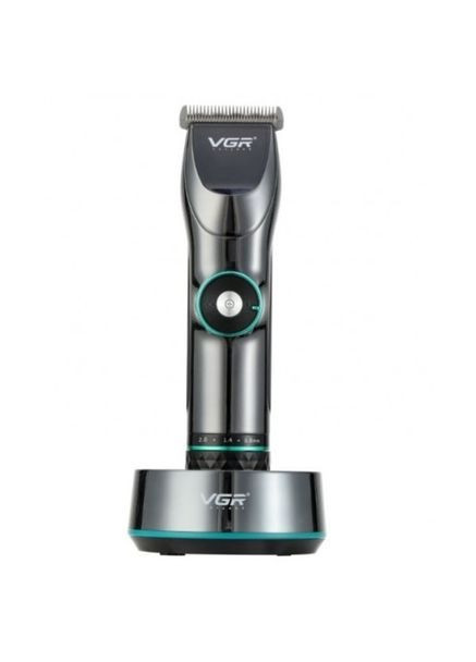 Профессиональная беспроводная машинка для стрижки волос и бороды Salon Series серый VGR V-256 (327796219)