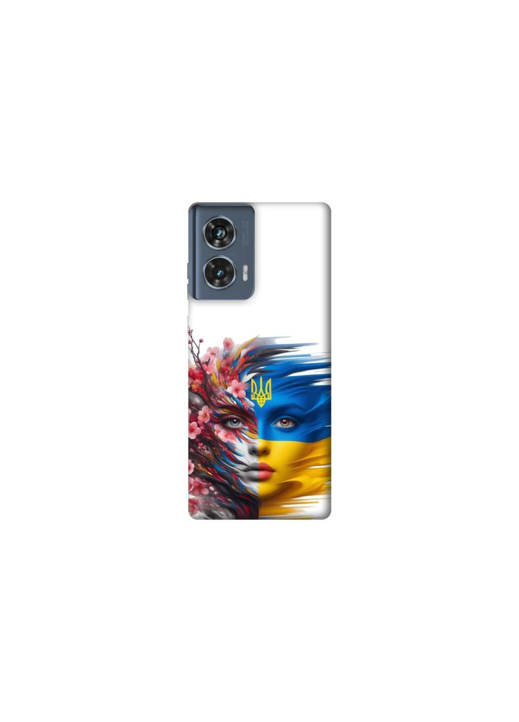 Чохол на Motorola Edge 50 Flowering Ukraine Frontalka (365836355)