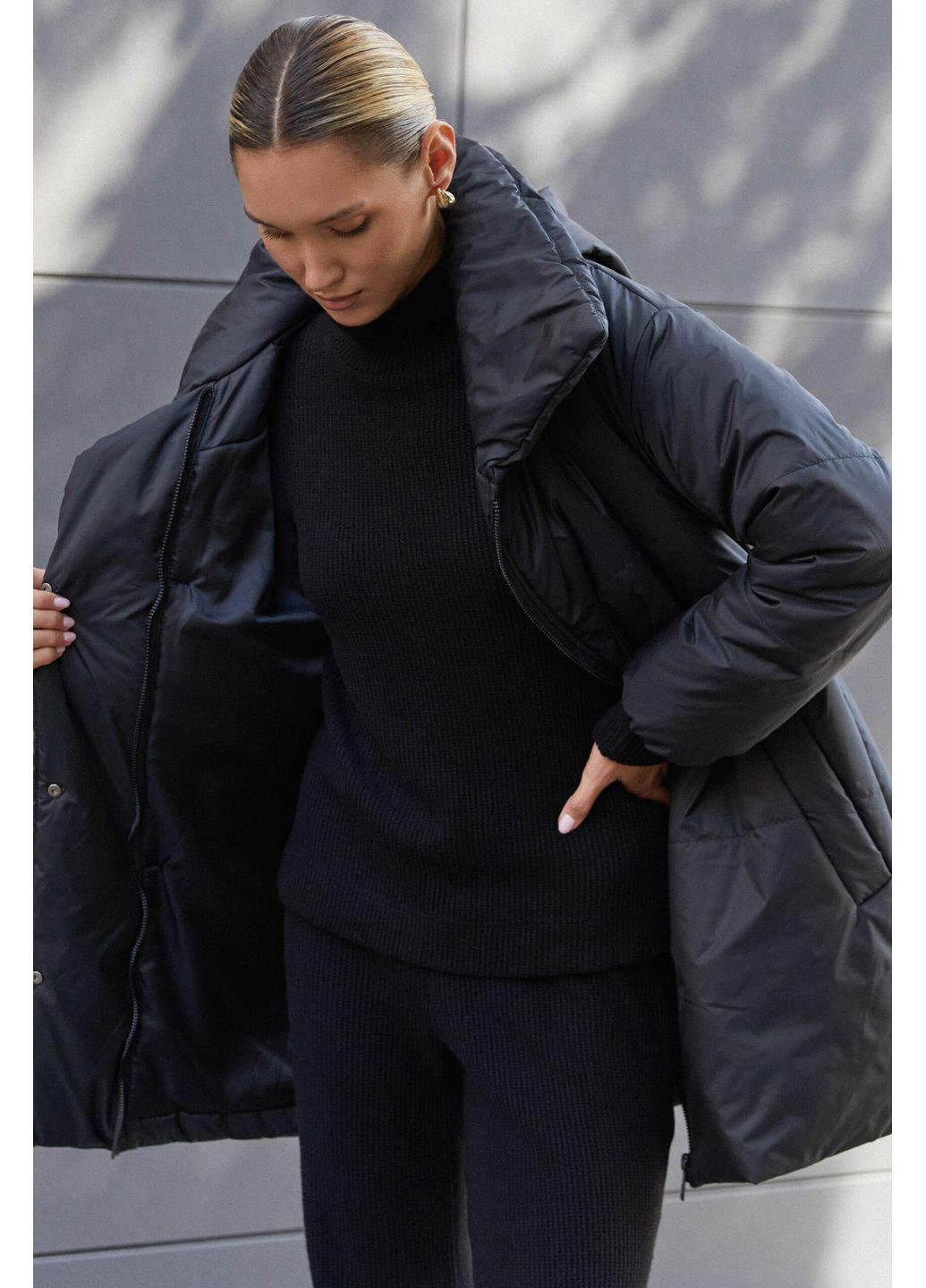 Черная зимняя куртка 2213.6130 Seventeen