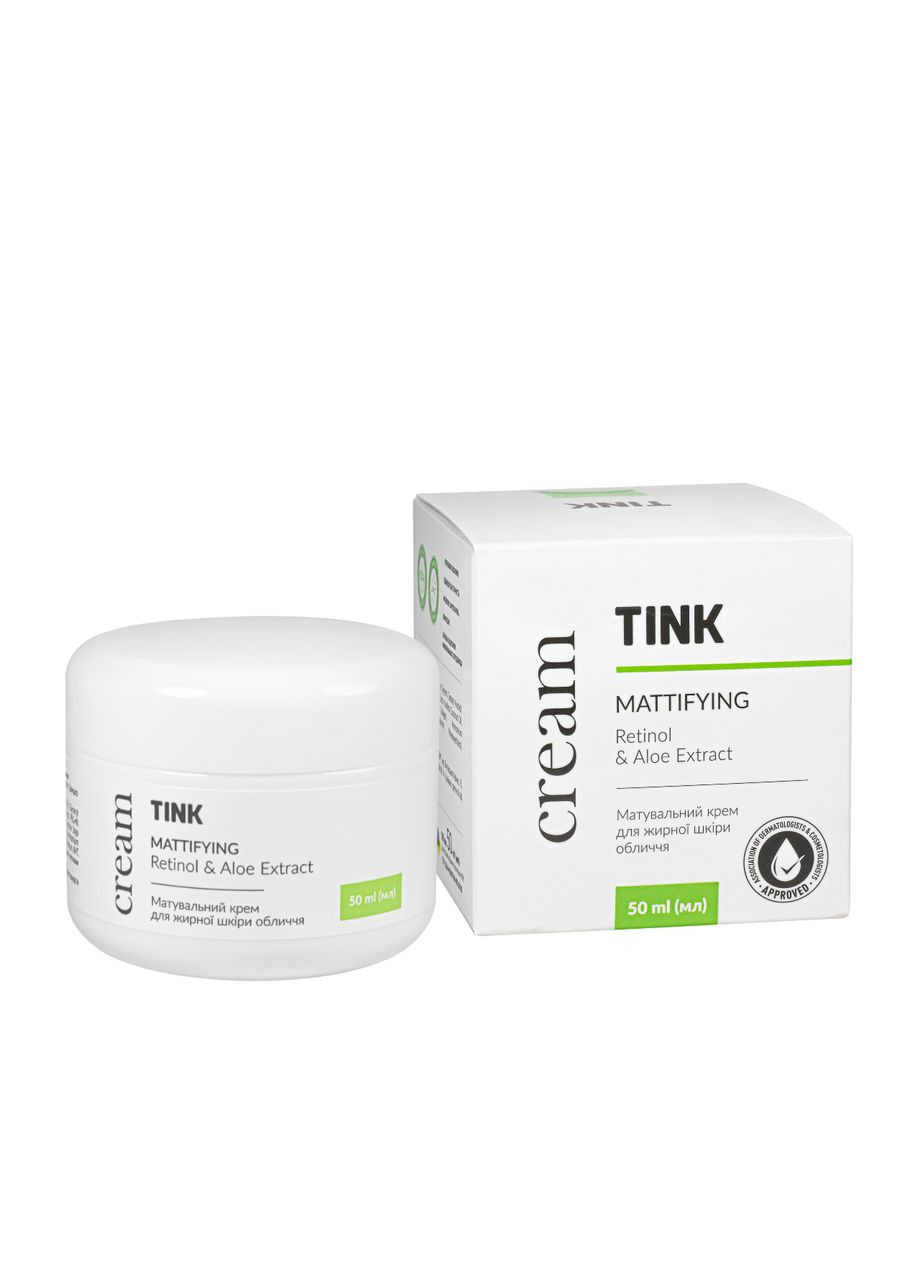 Tink Крем для жирной кожи лица матировочный Retinol&Aloe Extract 50 мл — Крем, Украина (322519449)