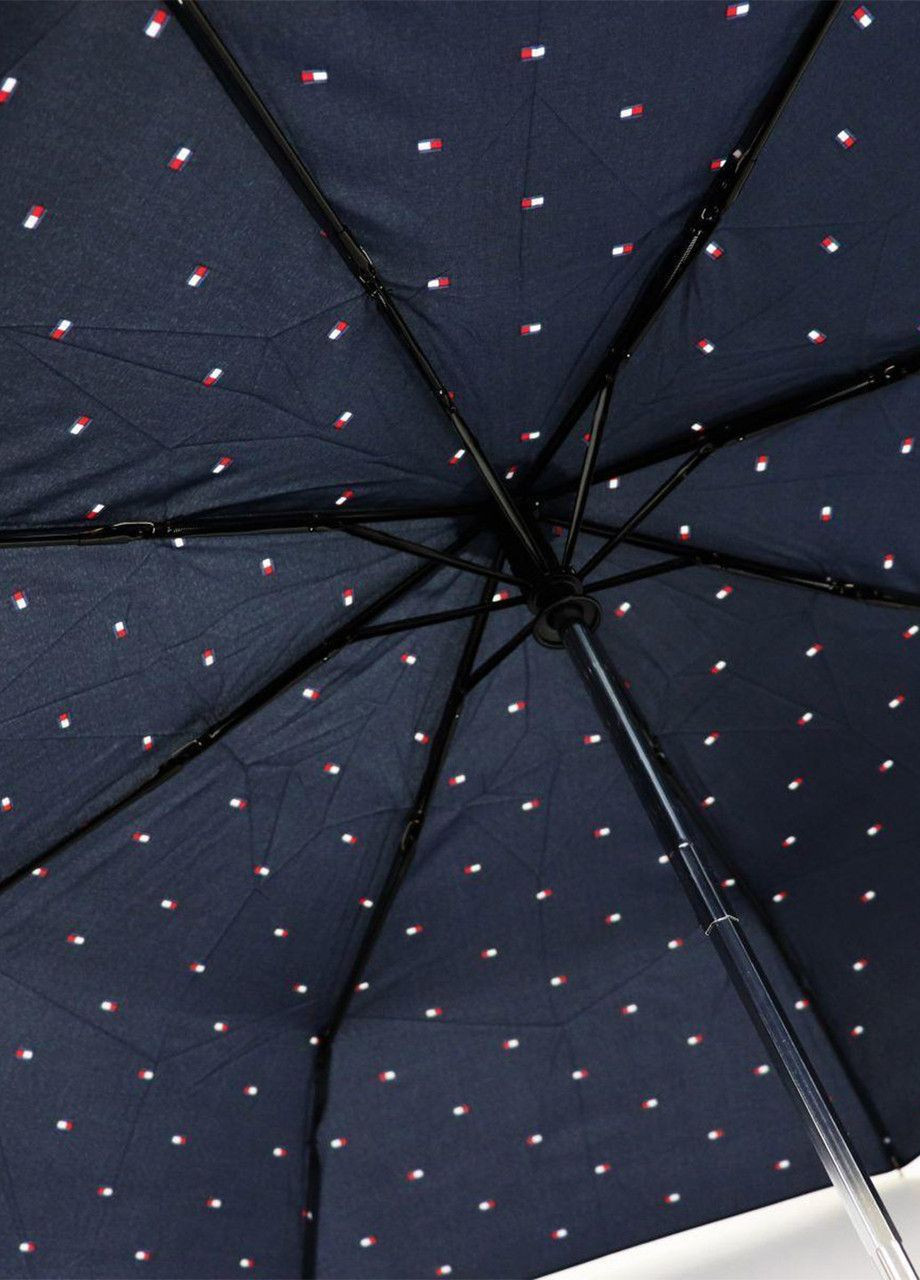 Зонт складной абстрактный темносиний складной Tommy Hilfiger (282964521)