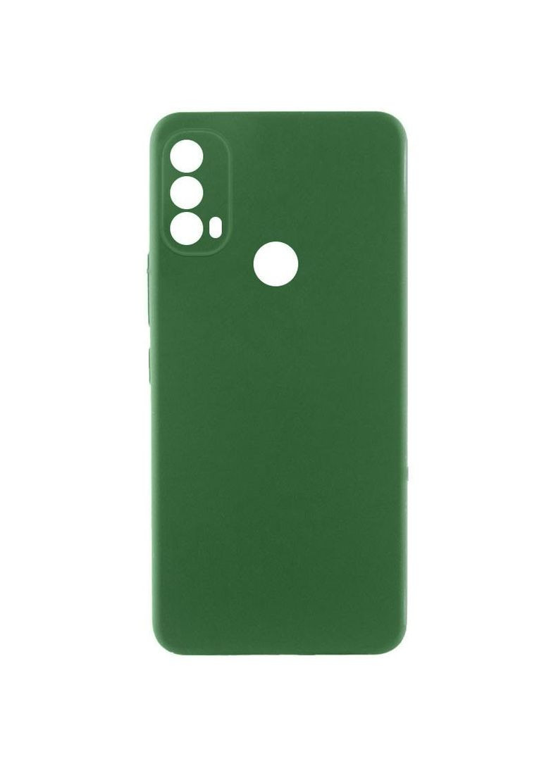 Цветной силиконовый чехол с закрытой камерой на Motorola Moto E40 Getman (328445449)