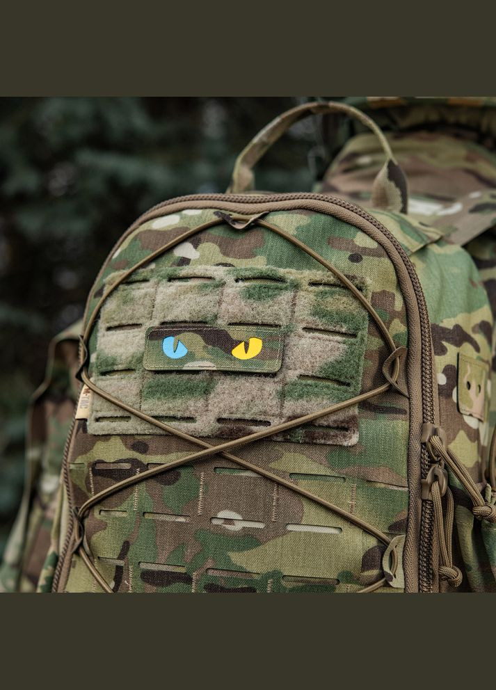 Нашивка Cat Eyes Laser Cut Multicam/Yellow/Blue/GID M-TAC (315047123)