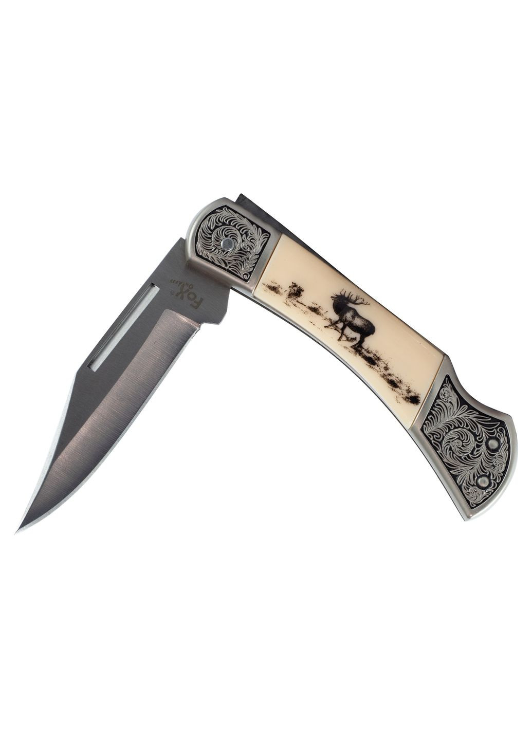 Ніж складаний «Jäger» з орнаментом Білий Fox Outdoor (315882209)