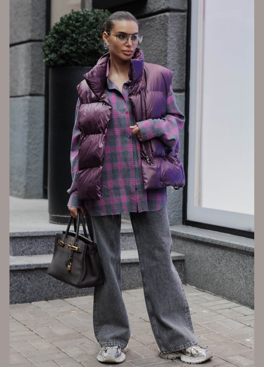 Универсальная модель жилета цвета марсала Jadone Fashion (318683275)