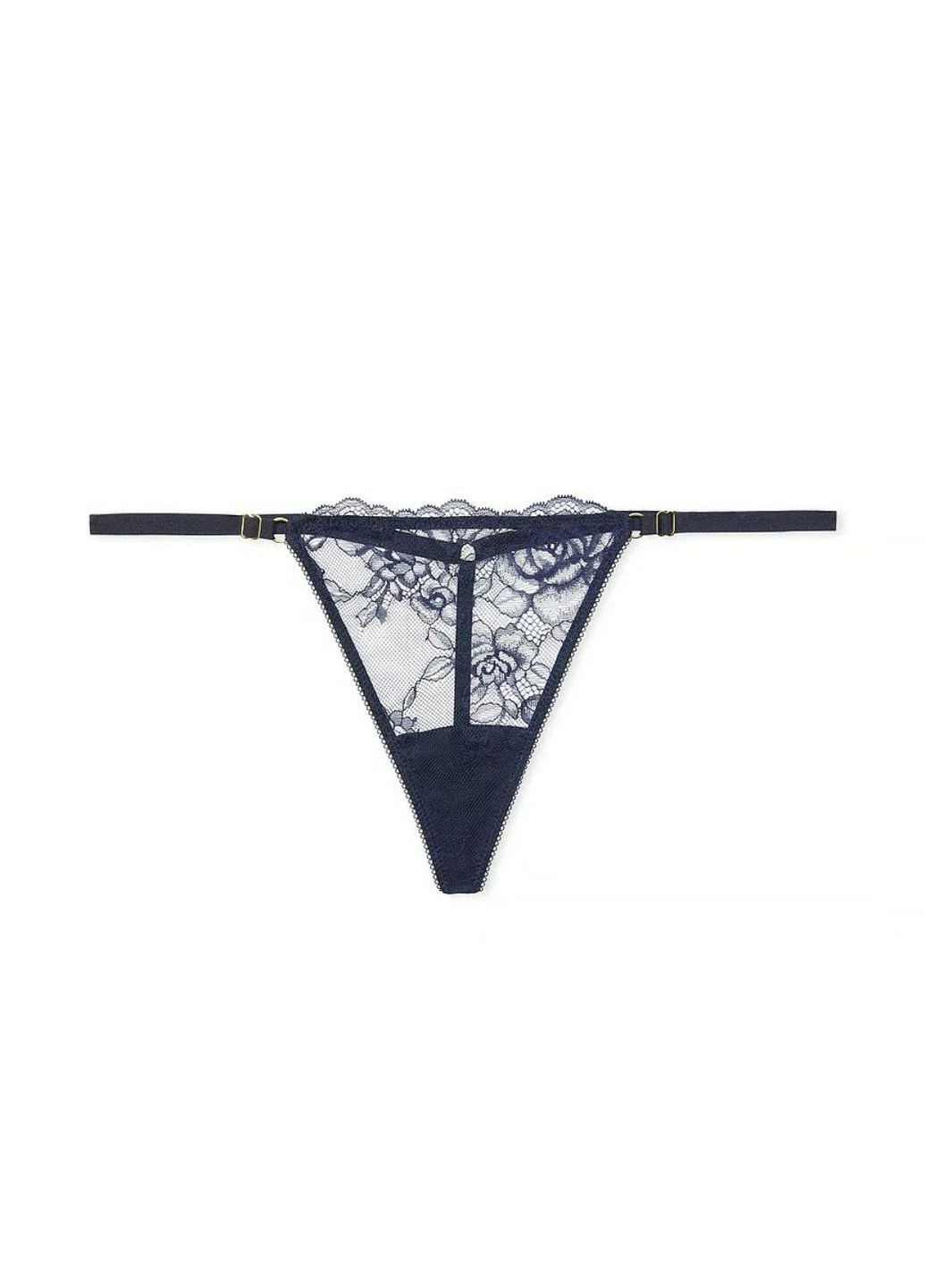 Регулируемые трусики стринги V-образной формы с кружевом розы Very Sexy 🎀 Victoria's Secret стрінги (338618091)