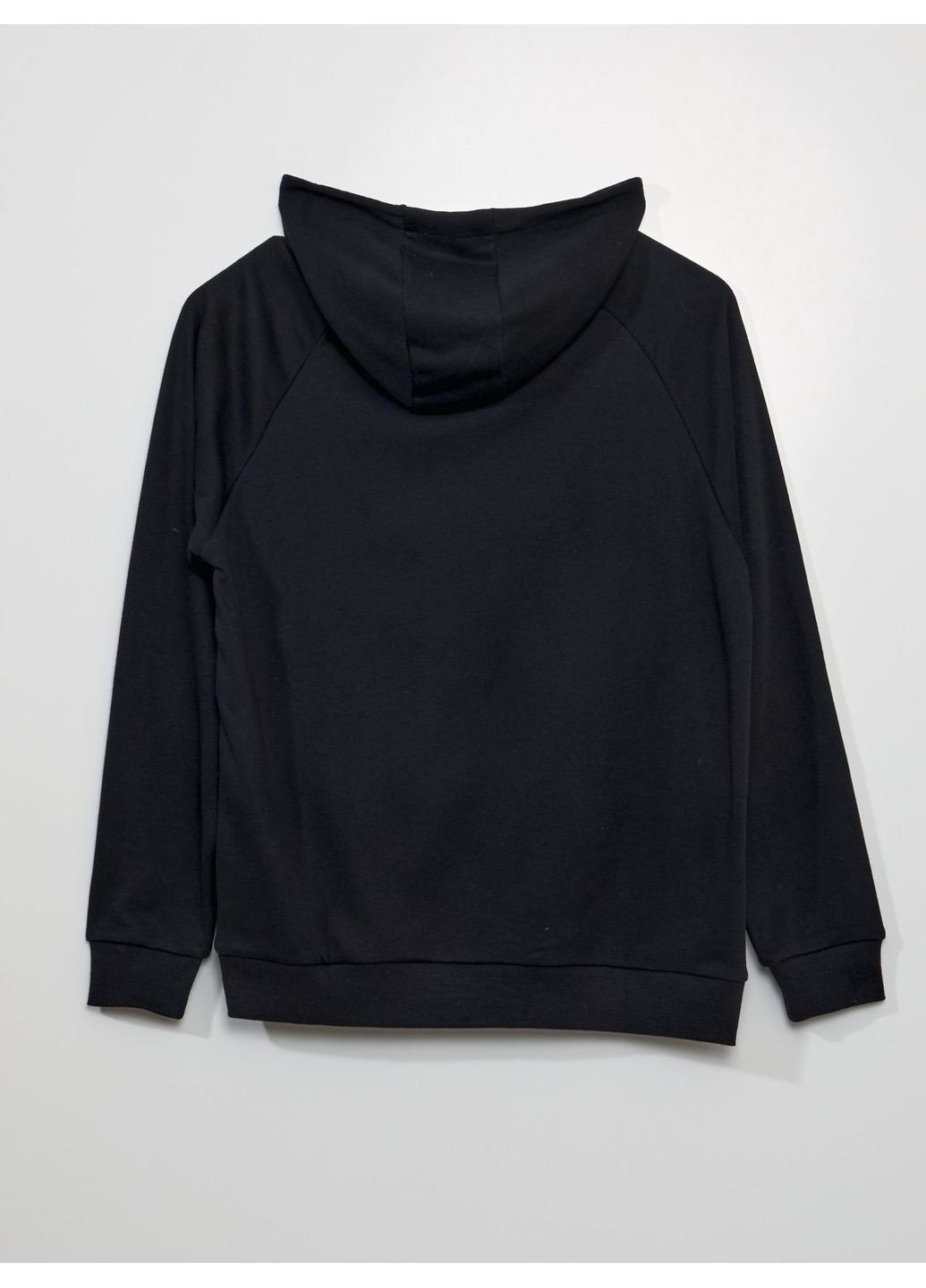 Худи демисезон,черный-бежевый с принтом, Kiabi (356157973)