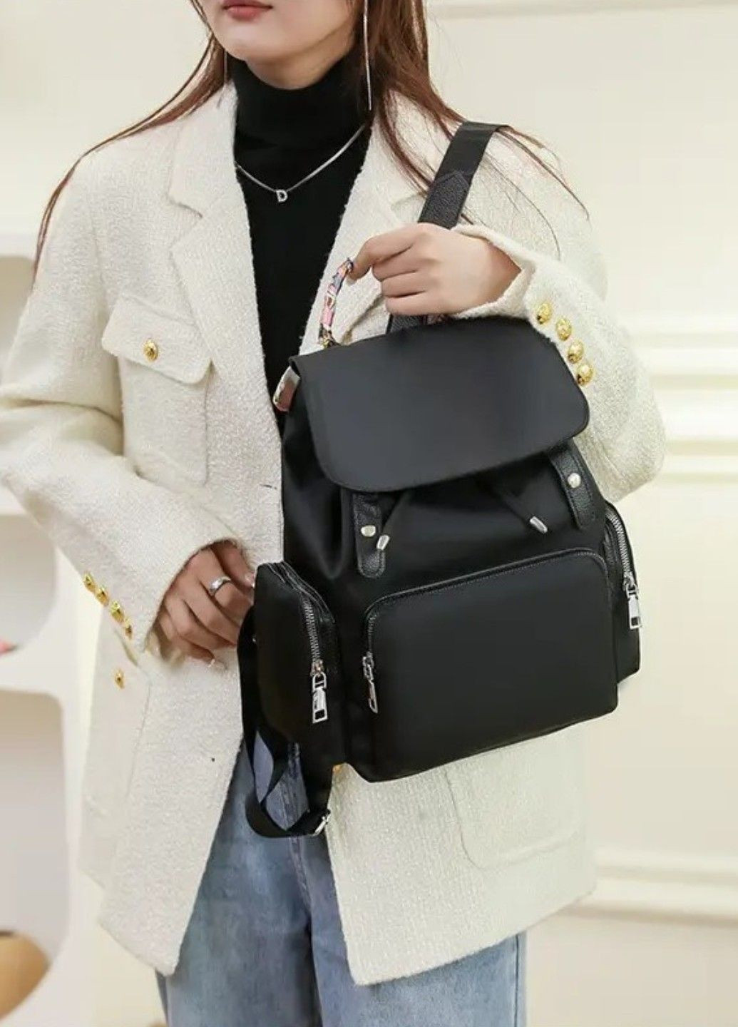 Стильный городской женский рюкзак Dark Romantic No Brand (292015520)