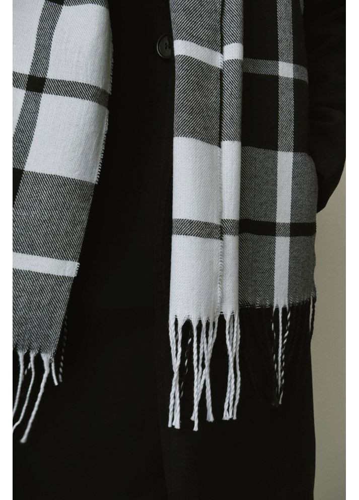Шарф у клітинку Plaid black Without (364488547)