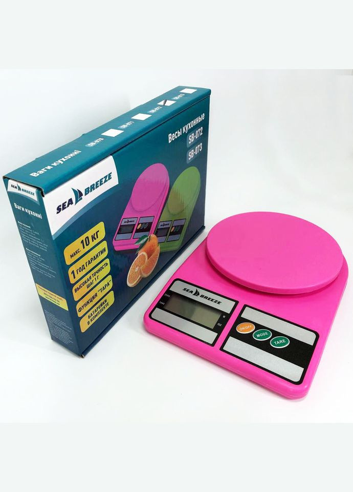 Весы кухонные SeaBreeze SB-072, Электрические кухонные весы, Точные кухонные весы. Цвет: розовый Sea Breeze (365670328)