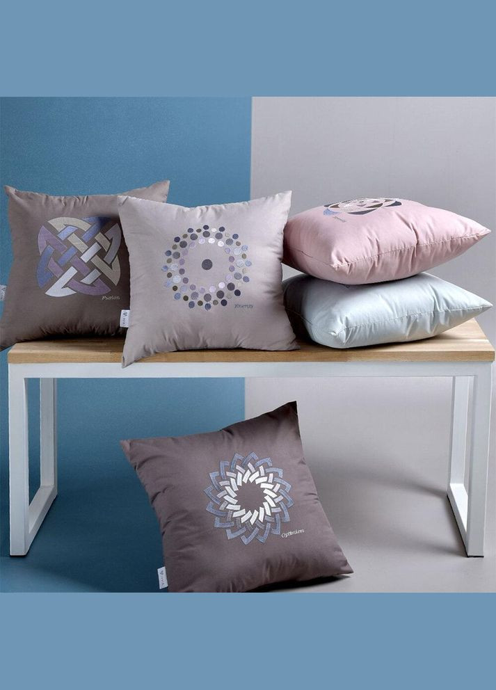 Подушка декоративная 50х50 - Rain Energy с вышивкой светло IDEIA (315146388)