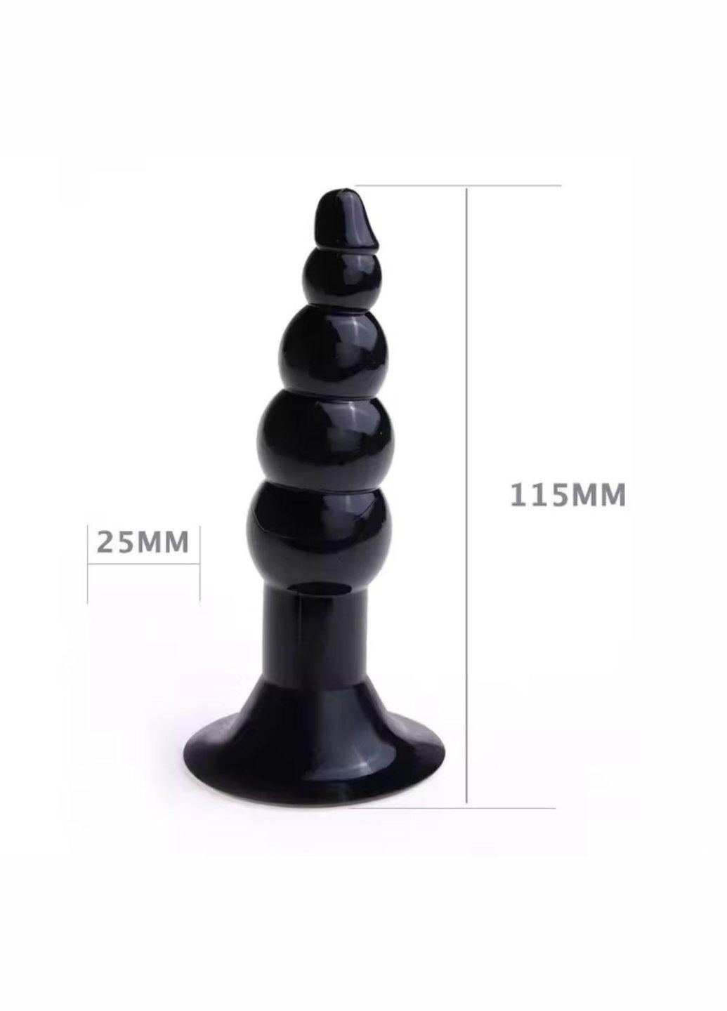 Анальна пробка силіконова мʼяка, стимулятор анальний, інтимні іграшка чорна No Brand (313241139)