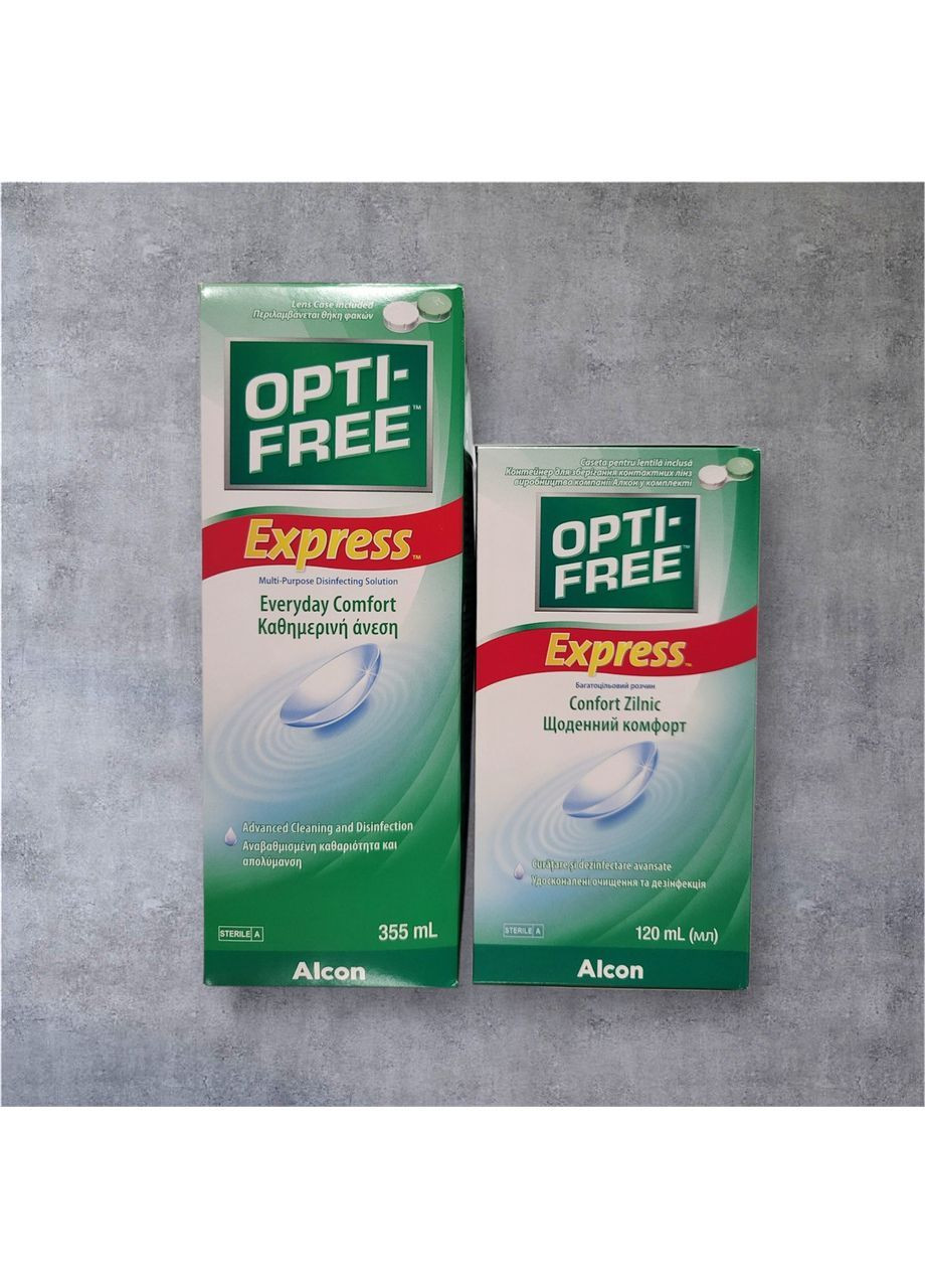 Набор растворов для контактных линз Опти-Фри Экспресс 355мл +120 мл Alcon Opti-Free (365439107)