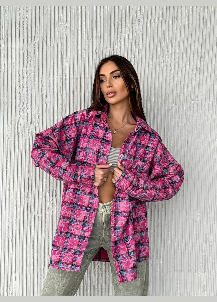 Унісекс сорочка в клітинку прямого крою Adelante (317243393)