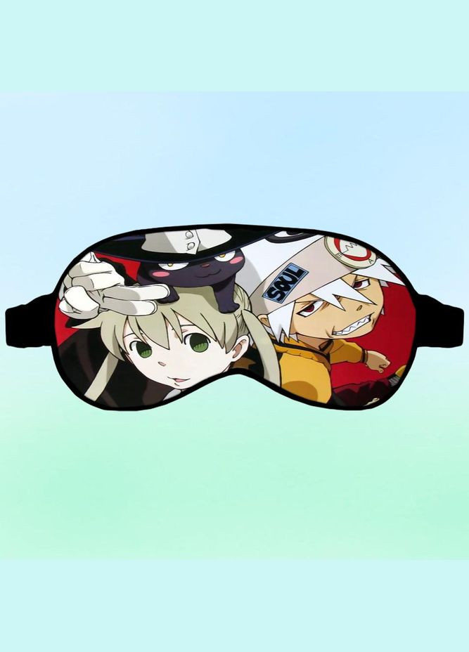 Маска для сну Аніме Пожиратель душ #0002 чорна No Brand (315044646)