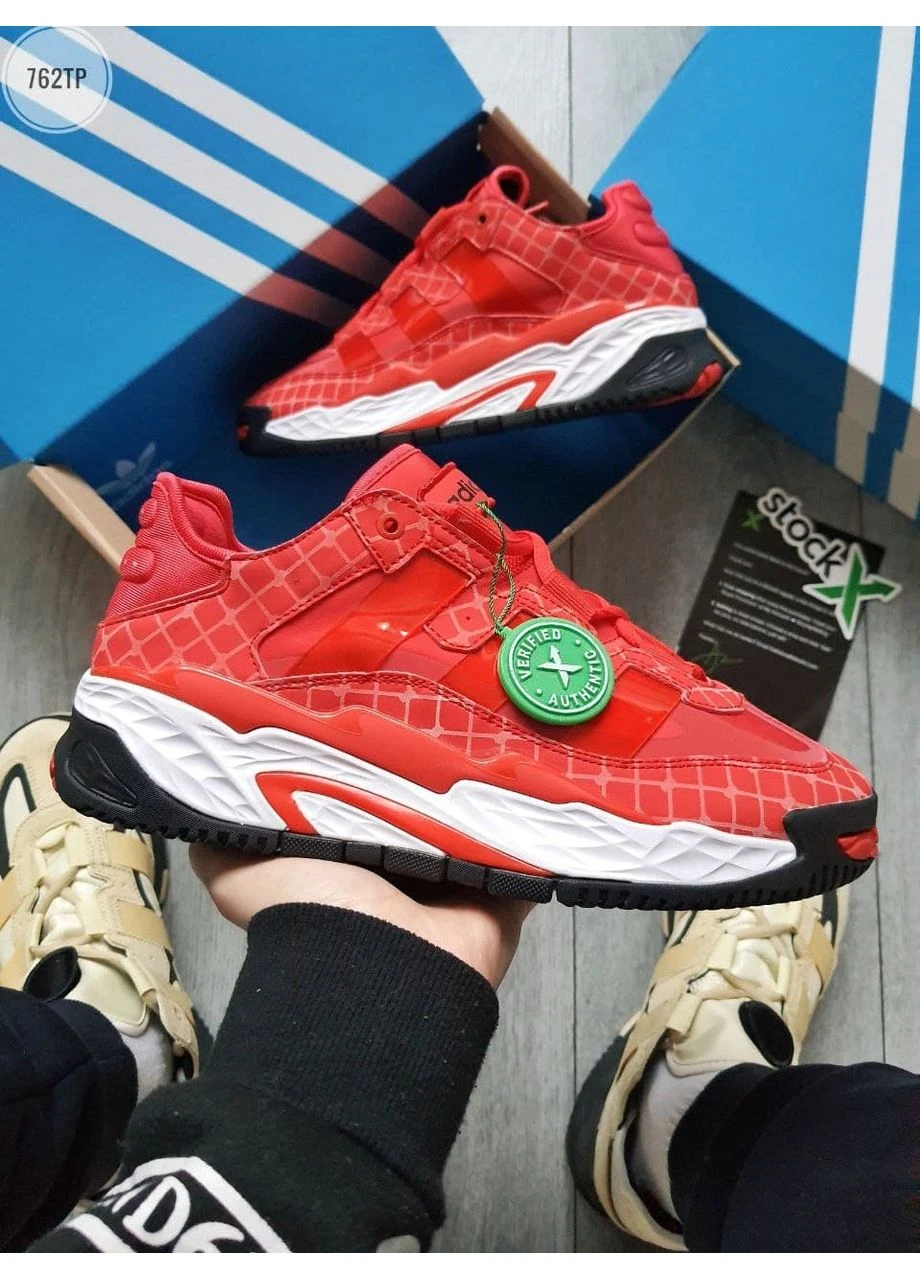 Червоні літні кросівки adidas niteball red адідас найтбол червоні No Brand
