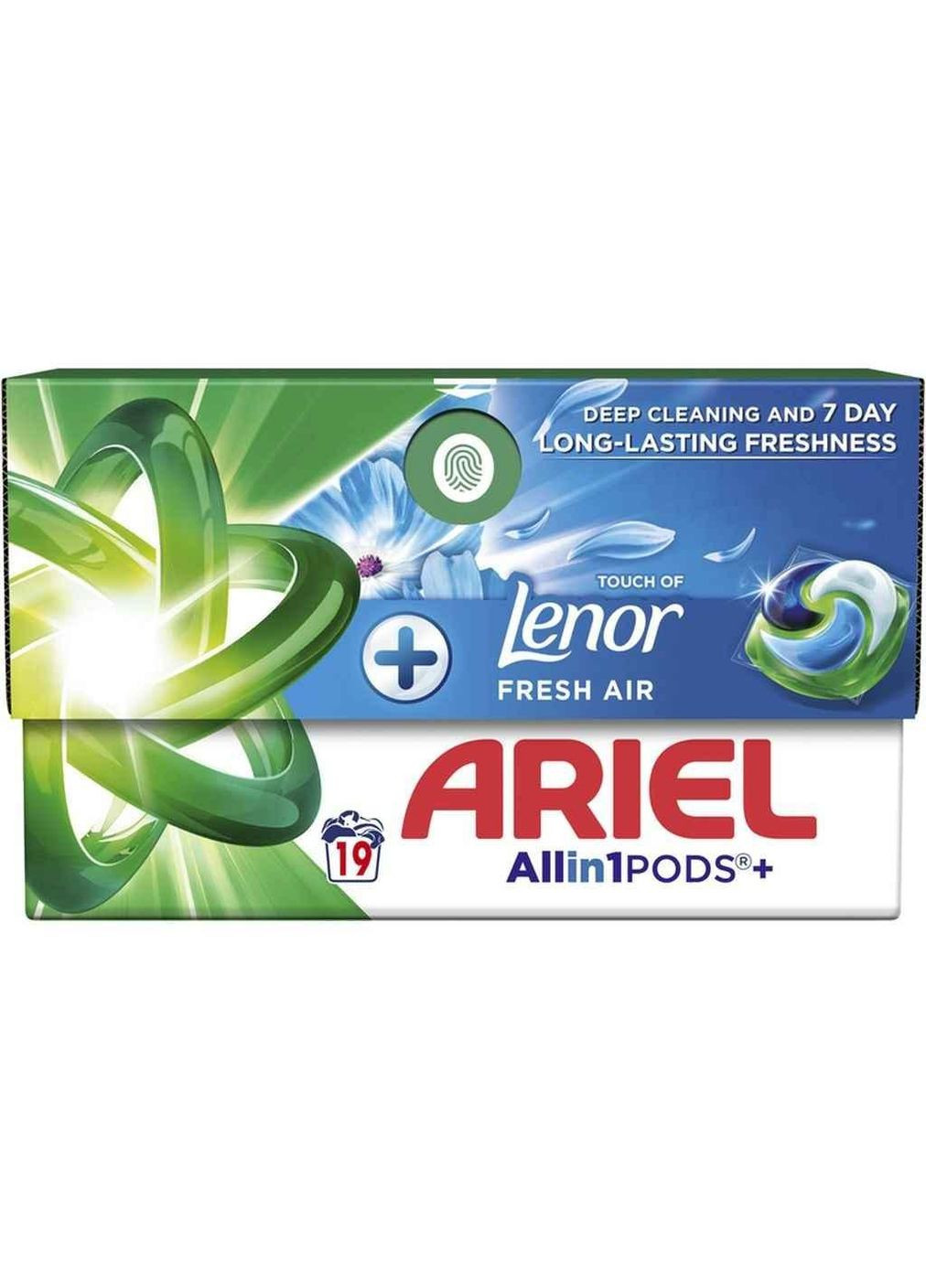 Капсулы для стирки 19шт Pods All-in-1 Touch of Lenor Прикосновенный воздух Lenor ТМ Ariel (364656878)