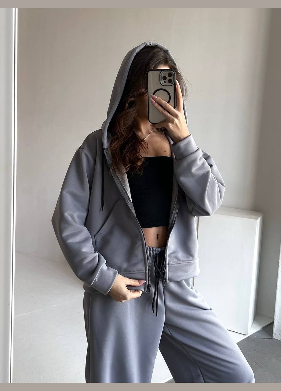 Жіночий спортивний костюм худі та штани палаццо Style Point (333801428)