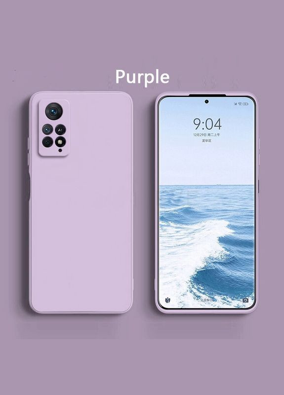 Силиконовый чехол для Redmi Note 11 / 11s Сиреневый микрофибра soft touch Xiaomi (322211853)