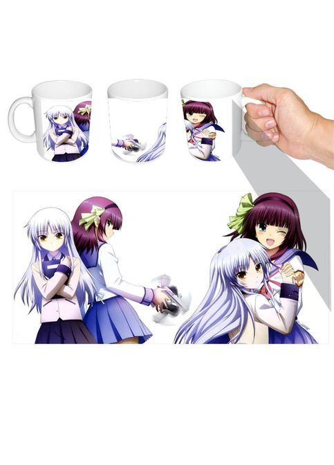 Чашка белая аниме Ангельские ритмы (z0188) No Brand (327007063)