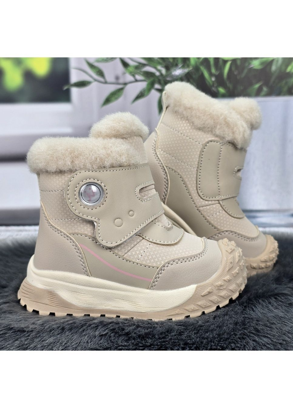 Черевики дитячі для дівчинки зимові на овчині Tom.M (364657053)