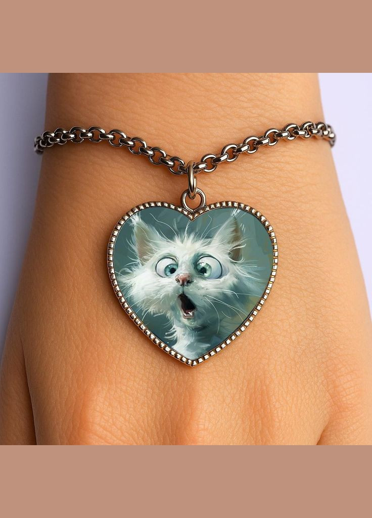 Браслет Котик #16 (серце) No Brand (329331029)