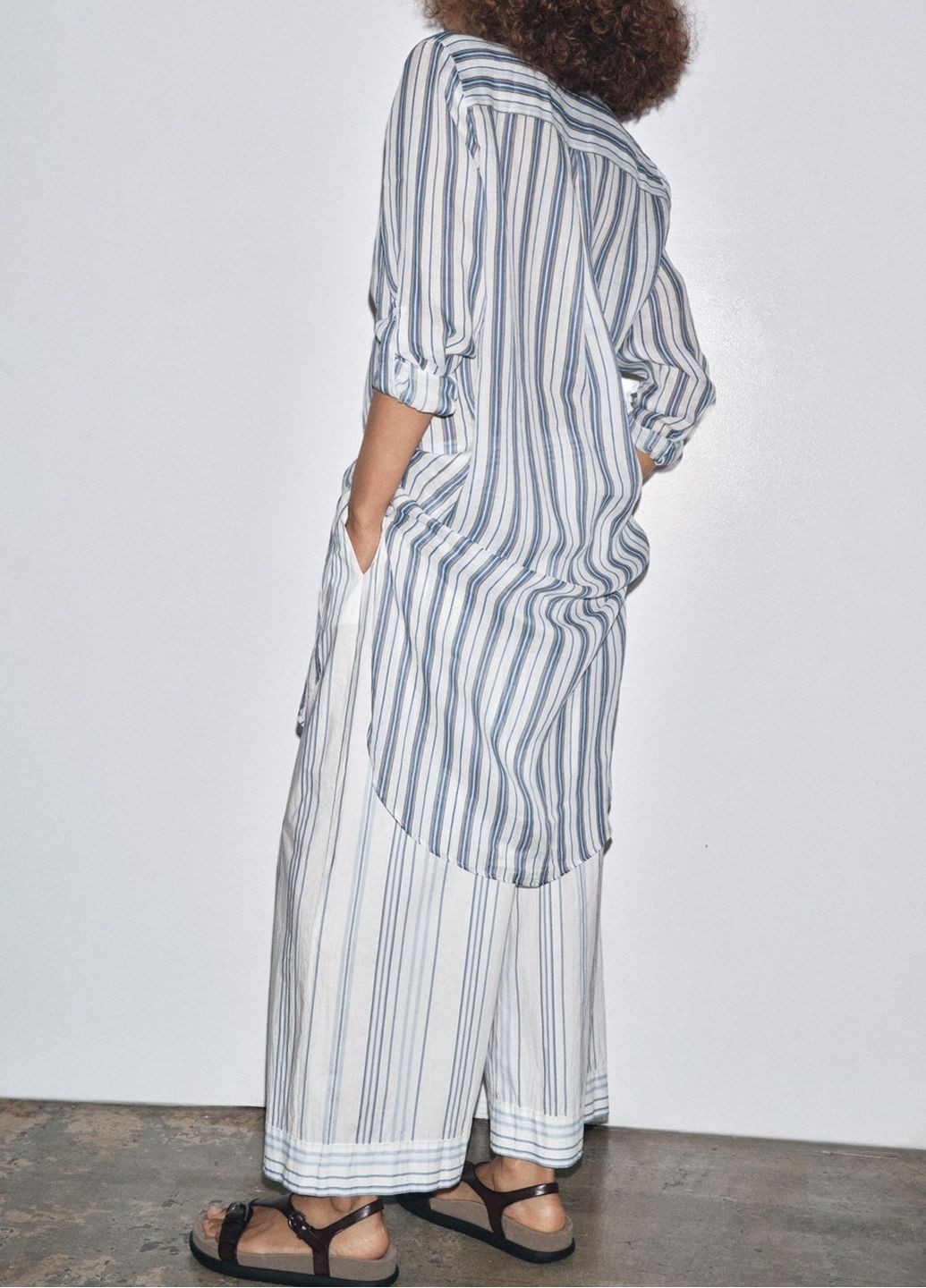 Цветная повседневный рубашка в полоску Zara