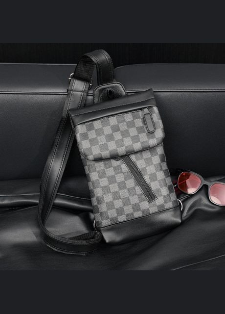 Чоловіча сумка бананка на груди в карту, сумка-слінг для чоловіків месенджер крос-боді No Brand (334730753)