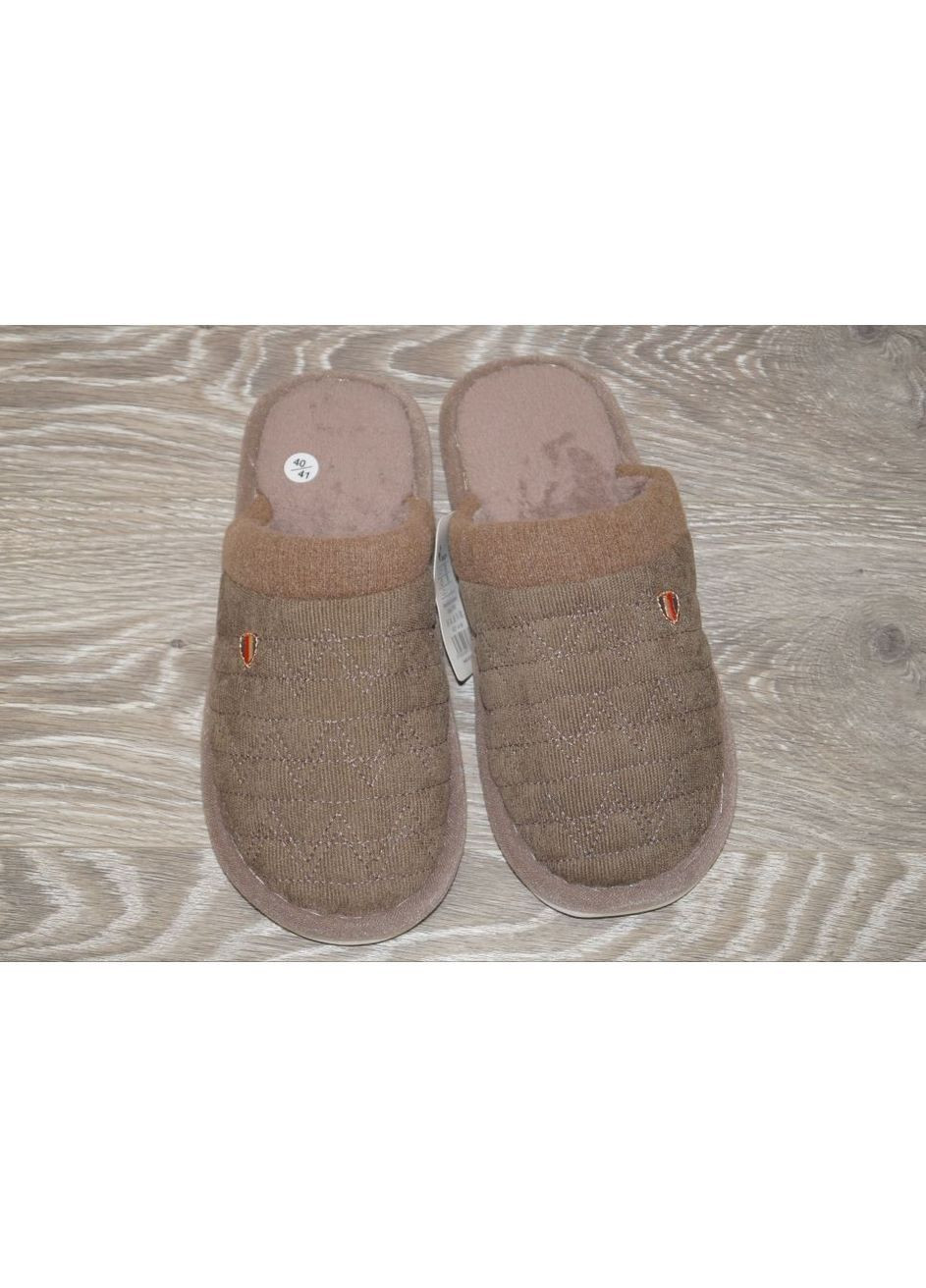 Бежевые подростковые домашние тапочки бежевые No Brand